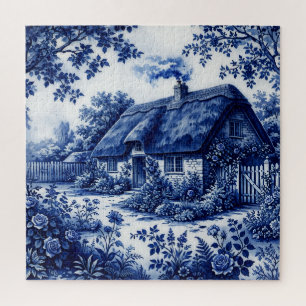 Flow Blue Stil englisches Landhaus Rosen