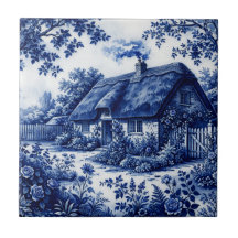 Flow Blue Stil englisches Landhaus Rosen