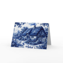 Flow Blue Stil englisches Landhaus Rosen