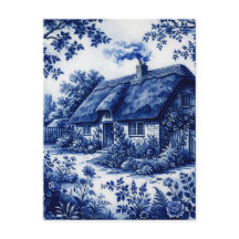 Flow Blue Stil Englisches Landhaus Rosen