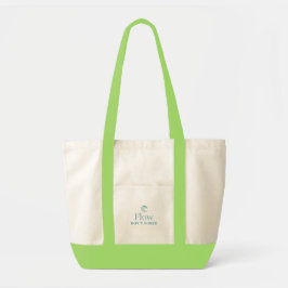 Flow Don’t Force Minimal Motivational Tote Bag Tragetasche