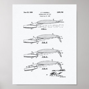 Flow Jet Flap 1957 Weißbuch zum Thema Patentkunst Poster