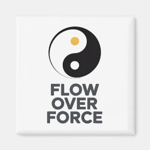 Flow Over Force Yin Yang Yoga Lance Bekleidung _2 Magnet