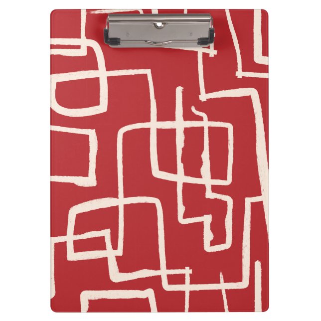 Flow Task Red White Klemmbrett (Vorderseite)