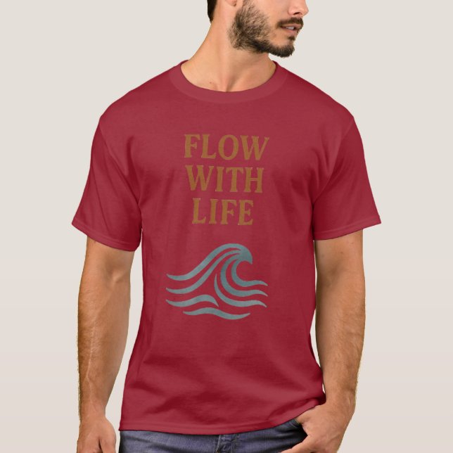 Flow With Life Wave T-Shirt (Vorderseite)