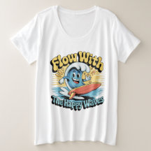 Flow With The Happy Waves Retro Surf Vibes Women's
