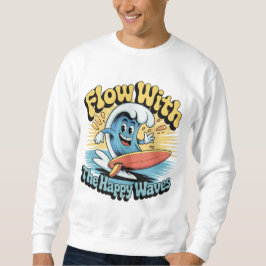 Flow With The Happy Waves Surf Style Men’s Tee