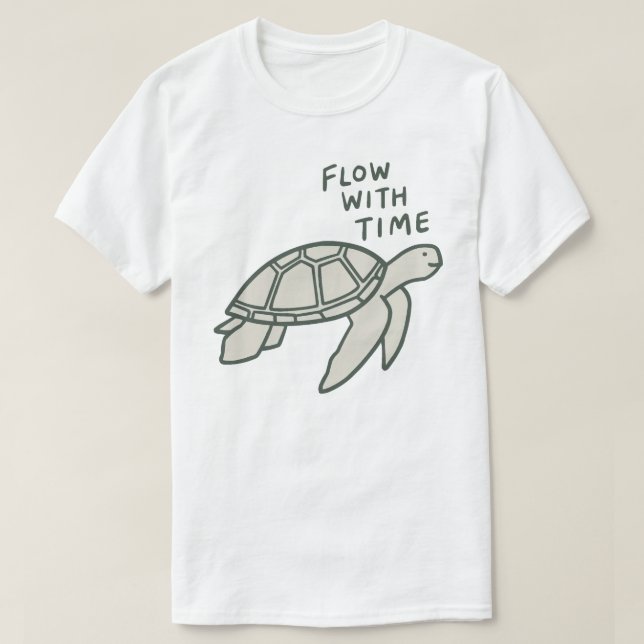 Flow With Time Turtle T-Shirt (Design vorne)