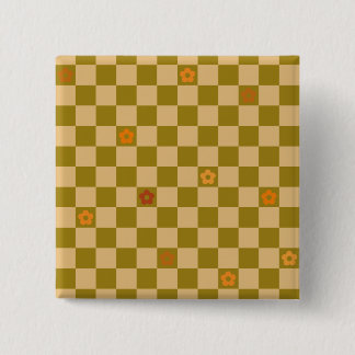 Flowe Checkered Pattern - No. 02 Button