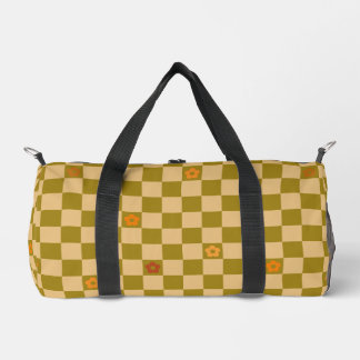 Flowe Checkered Pattern - No. 02 Duffle Bag