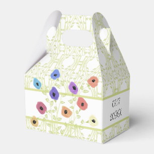 Flower Accented Gemustert Geschenkschachtel