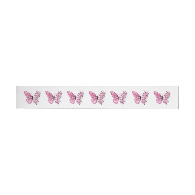 Flower Butterfly with Pink Sakura (Person)
