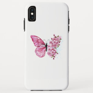Flower Butterfly with Pink Sakura Case-Mate iPhone Hülle