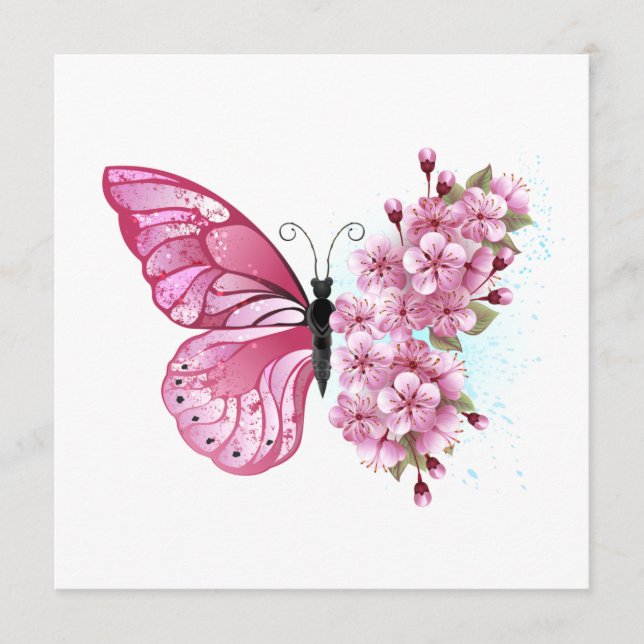 Flower Butterfly with Pink Sakura Programm (Vorderseite)