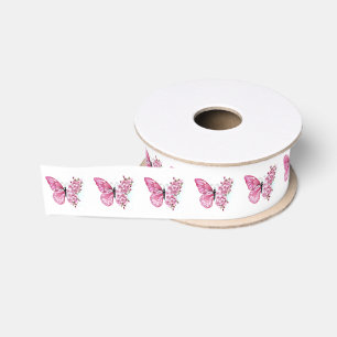 Flower Butterfly with Pink Sakura Ripsband