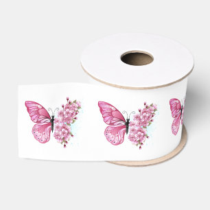 Flower Butterfly with Pink Sakura Ripsband