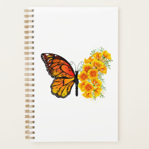 Flower Butterfly with Yellow California Poppy