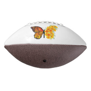 Flower Butterfly with Yellow California Poppy Football