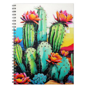 Flower Cactus Desert Art Journal carnet