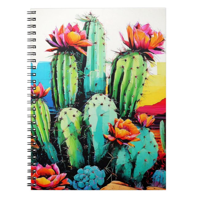 Flower Cactus Desert Art | Journal carnet (Devant)