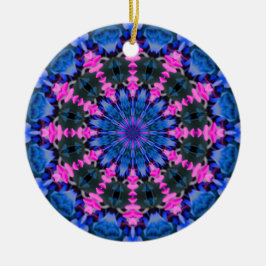 Flower Child (pink-blue) Keramik Ornament