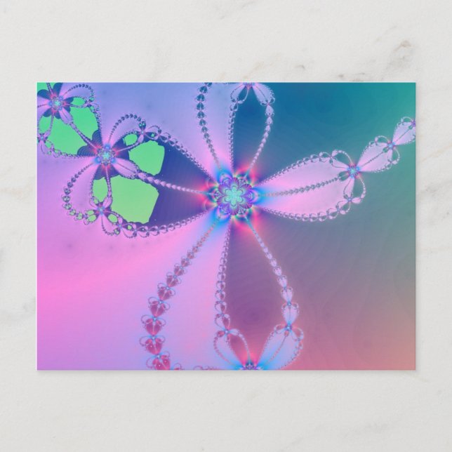Flower Cross Postkarte (Vorderseite)