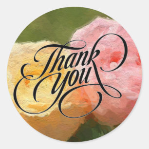 Flower Danke Stickers