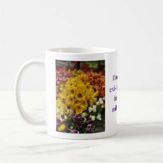 Flower design coffee mug