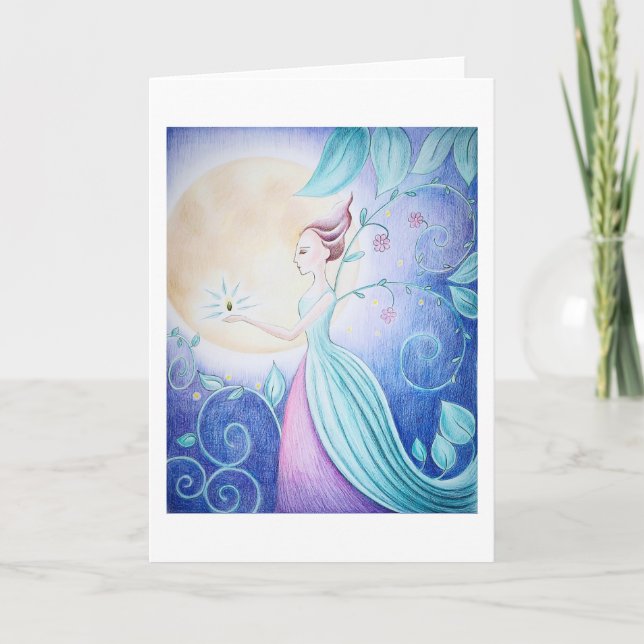Flower Faery Greeting card Karte (Vorderseite)