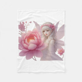 Flower Fairy Girl Ethereal Fantasy Art Design Fleecedecke