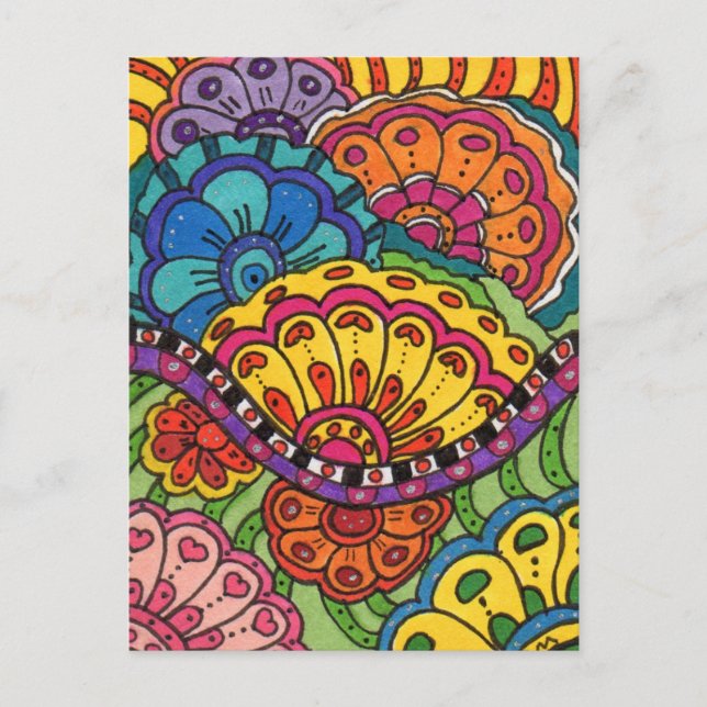 Flower Fest #3 Postkarte (Vorderseite)