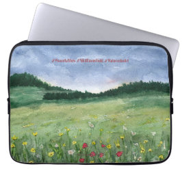 Flower Field Landscape  Laptopschutzhülle