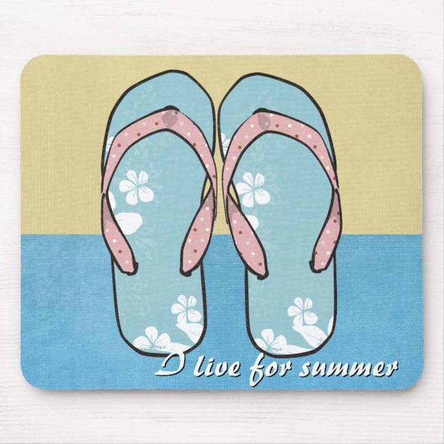 Flower Flipflops Mousepad (Vorne)