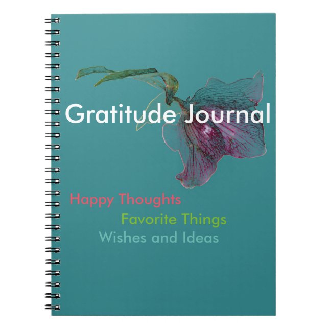 Flower Floral Gratitude Notizblock (Vorderseite)