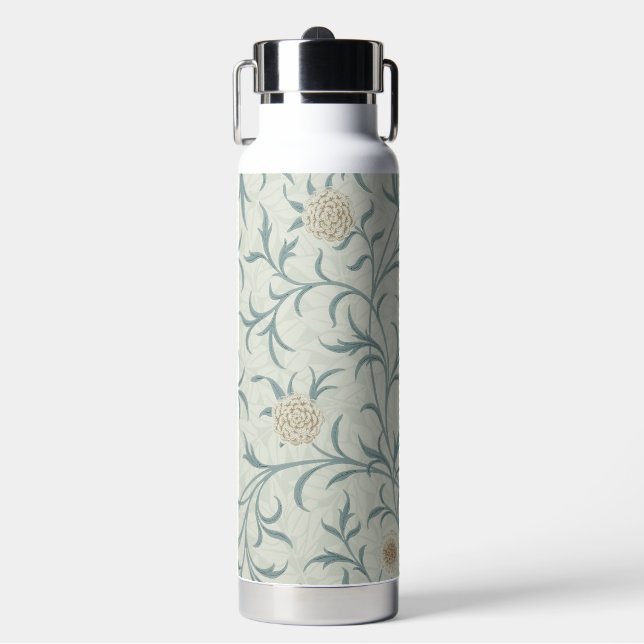 Flower, Floral Pattern, William Morris Trinkflasche (Vorderseite)