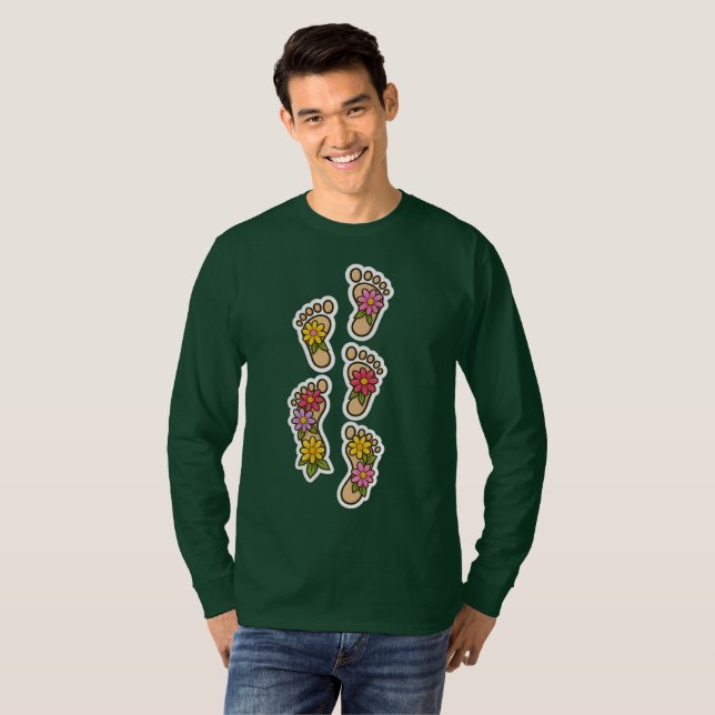  Flower Footprints – Walk in Beauty and Joy T-Shirt (Vorne ganz)