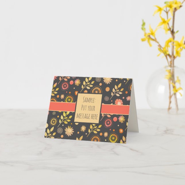 Flower Fun Inspirivity moderne Floral Carte pour n (Fleur jaune)