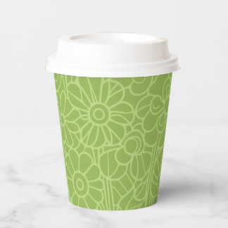 Flower Garden Green Pappbecher