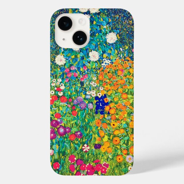 Flower Garden, Gustav Klimt Case-Mate iPhone 14 Hülle (Rückseite)