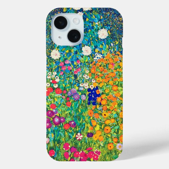 Flower Garden, Gustav Klimt Case-Mate iPhone Hülle (Rückseite)