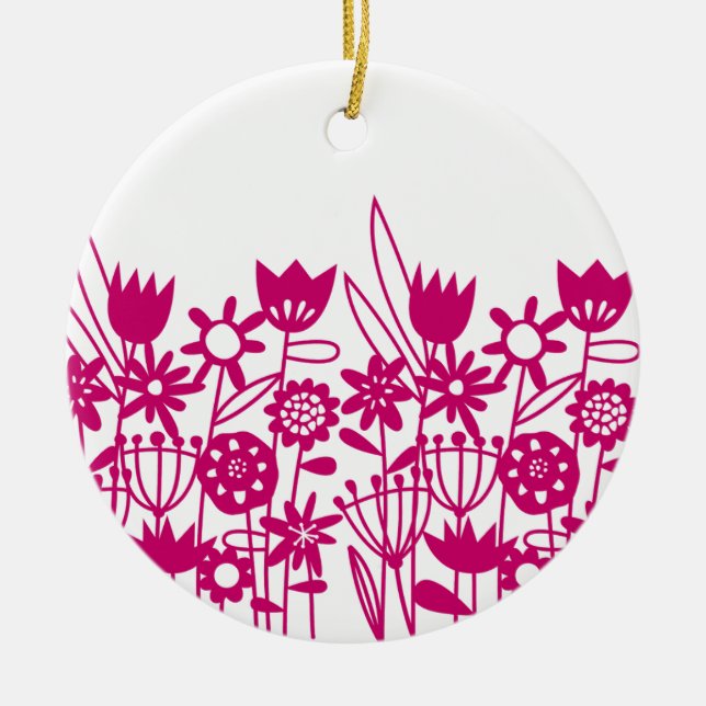FLOWER GARDEN KERAMIK ORNAMENT (Vorne)