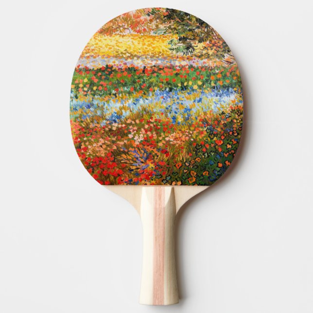 'Flower Garden' Vincent van Gogh. Tischtennis Schläger (Vorderseite)