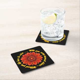 FLOWER GIFT MOM DAUGHTER SISTER TEACHER FRIEND RECHTECKIGER PAPPUNTERSETZER