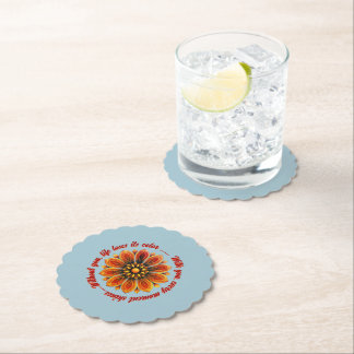 FLOWER GIFT MOM DAUGHTER SISTER TEACHER FRIEND UNTERSETZER