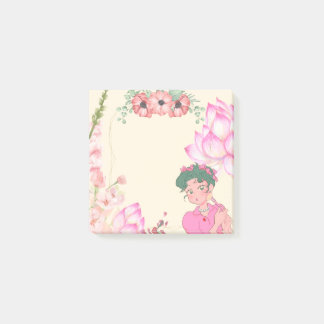 Flower Girl 5 Sticky Notes Post-it Klebezettel