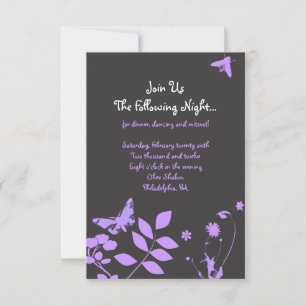 Flower Girl Bar Bat Mitzvah Einladung Party Card