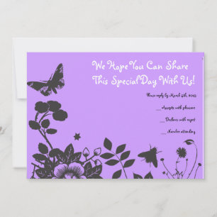 Flower Girl Bar Bat Mitzvah Einladungskarte