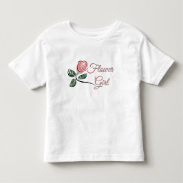 Flower Girl Kleinkind Ruffle Wedding T-Dress T-shirt