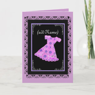 Flower Girl PINK Flower Dress Einladung