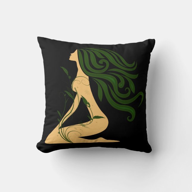 Flower Girl Reversible Pillow Kissen (Vorderseite)